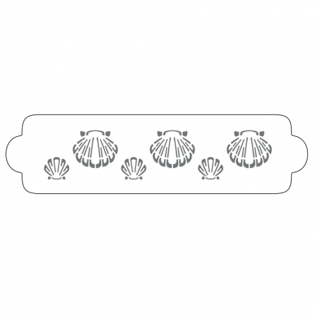 Sabloane Decor - Sablon Plastic Lateral Decor Marin - Scoici, 34 x 9 cm