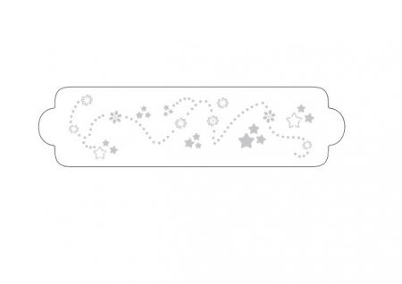 Sabloane Decor - Sablon Plastic Lateral Decor Stelute, 34 x 9 cm