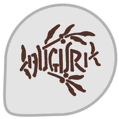 Sabloane Decor - Sablon Plastic Rotund Decor Auguri Ø 26 cm