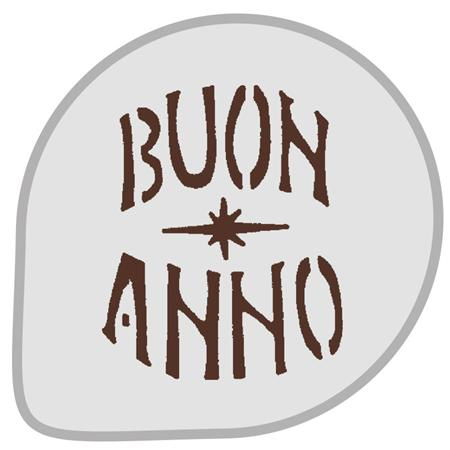 Sabloane Decor - Sablon Plastic Rotund Decor Buon Anno Ø 26 cm