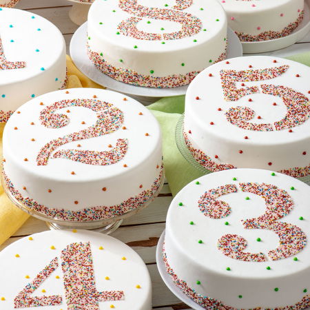 Sabloane Decor - Sablon Plastic Rotund Decor Cifra 8, Ø 25 cm