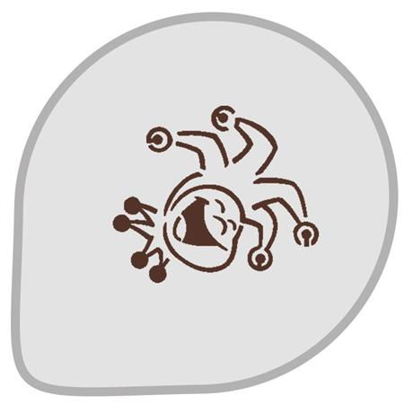 Sabloane Decor - Sablon Plastic Rotund Decor Clovn Ø 26 cm