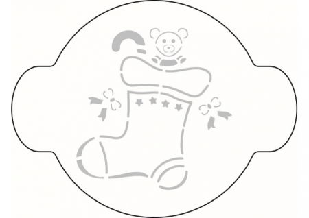 Sabloane Decor - Sablon Plastic Rotund Decor Craciun Ø 10 cm