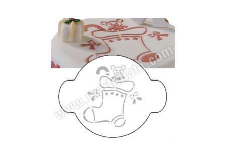 Sabloane Decor - Sablon Plastic Rotund Decor Craciun Ø 10 cm