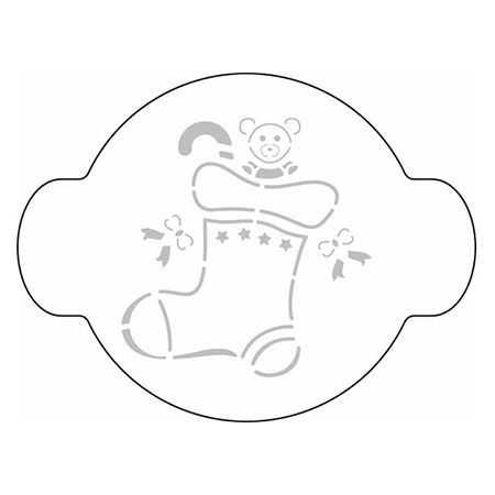 Sabloane Decor - Sablon Plastic Rotund Decor Craciun Ø 20 cm