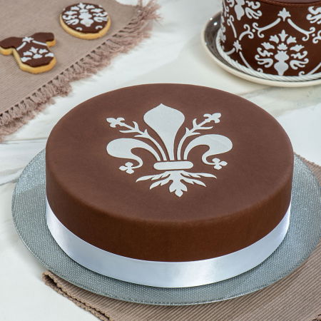 Sabloane Decor - Sablon Plastic Rotund Decor Crin Florentin Ø 25 cm