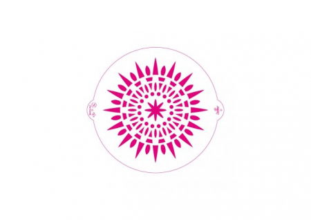 Sabloane Decor - Sablon Plastic Rotund Decor Tribal Ø 25 cm