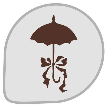 Sabloane Decor - Sablon Plastic Rotund Decor Umbrela Ø 26 cm