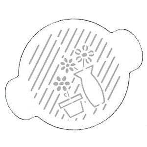 Sabloane Decor - Sablon Plastic Rotund Decor Vase Flori Ø 10 cm