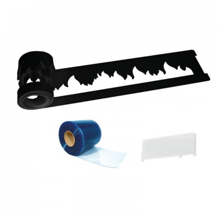 Sabloane Decoruri Ciocolata - Sablon Silicon Decor Lateral Fuoco - Set Sablon + Rascheta + Acetofan