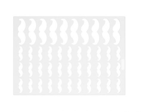 Sabloane Decoruri Ciocolata - Sablon Silicon Mustata 2 Modele - 43 decoruri 7 x H 2.1, 3.8 x H 1.2 cm