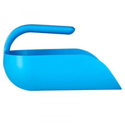 Brutarie, Patiserie - Ustensile - Scafa cu Baza Rotunjita 2 Litri, Material Plastic Albastru, L 27 cm