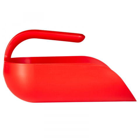 Brutarie, Patiserie - Ustensile - Scafa cu Baza Rotunjita 2 Litri, Material Plastic Rosu, L 27 cm