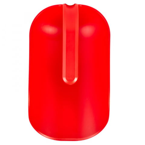 Brutarie, Patiserie - Ustensile - Scafa cu Baza Rotunjita 2 Litri, Material Plastic Rosu, L 27 cm