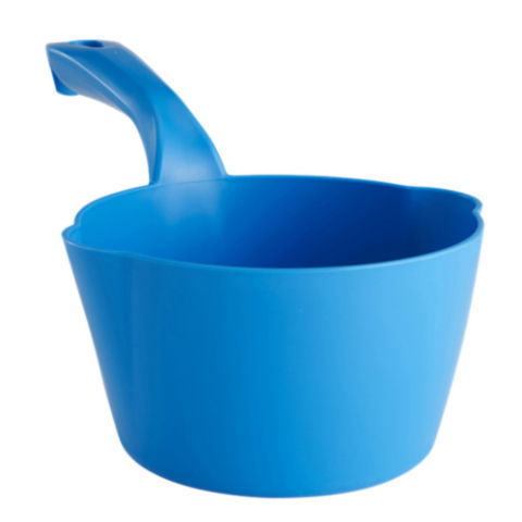 Brutarie, Patiserie - Ustensile - Scafa Rotunda Gradata 1 Litru, Material Plastic Albastru, Ø 15.5 cm