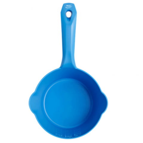 Brutarie, Patiserie - Ustensile - Scafa Rotunda Gradata 1 Litru, Material Plastic Albastru, Ø 15.5 cm