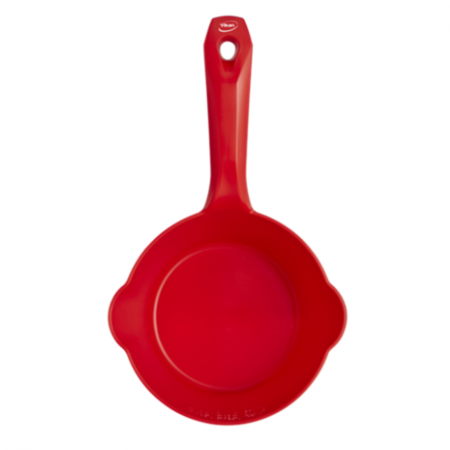 Brutarie, Patiserie - Ustensile - Scafa Rotunda gadata 1 Litru, Material Plastic Rosu, Ø 15.5 cm