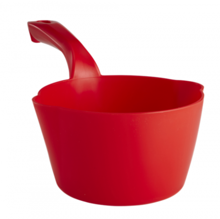 Brutarie, Patiserie - Ustensile - Scafa Rotunda gadata 1 Litru, Material Plastic Rosu, Ø 15.5 cm