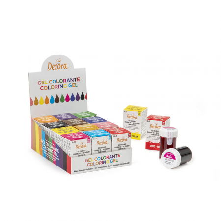 Coloranti Gel - Set 12 Coloranti Alimentari Gel, 12 buc x 28 g