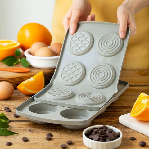 Set 2 Forme Silicon Bicuiti 2 Modele 2.87 - 3 x 1.65 - 1.75 x H 0.1 - 3.5 cm, 6 cavitati [4]