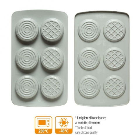 Set 2 Forme Silicon Bicuiti 2 Modele 2.87 - 3 x 1.65 - 1.75 x H 0.1 - 3.5 cm, 6 cavitati [5]
