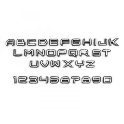 Mulaje de Silicon - Set 2 Mulaje Silicon Alfabet + Cifre Stil Science Fiction H 1.7 cm