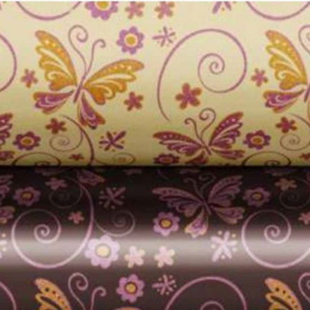 Set 24 Folii Transfer Ciocolata 4 Modele Flori si Fluturi 30 x 40 cm [3]