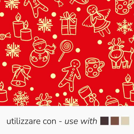 Folii Transfer Decoruri Ciocolata - Set 30 Folii Transfer Decor Ciocolata Craciun, 34 x 26.5 cm