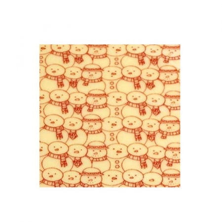 Folii Transfer Decoruri Ciocolata - Set 30 Folii Transfer Decor Ciocolata Om de Zapada, 34 x 26.5 cm