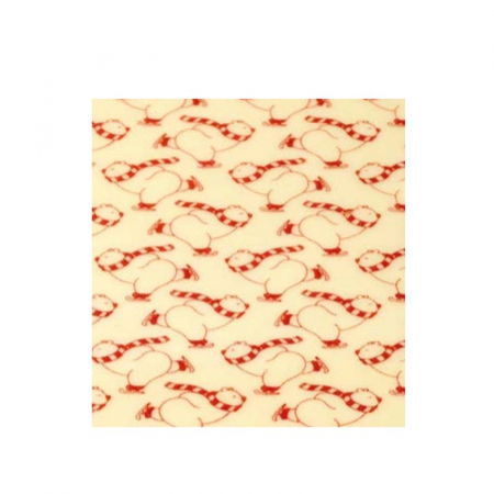 Folii Transfer Decoruri Ciocolata - Set 30 Folii Transfer Decor Ciocolata Urs Polar, 34 x 26.5 cm