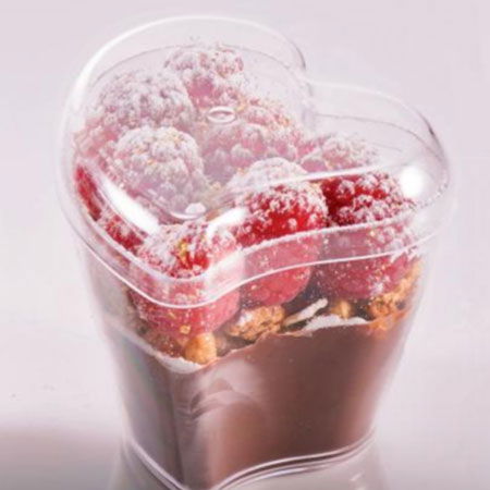 Accesorii Tort, Candy Bar, Bufet - Set Capace Pahare Love 7.3 x 6.4 cm, 100 Buc