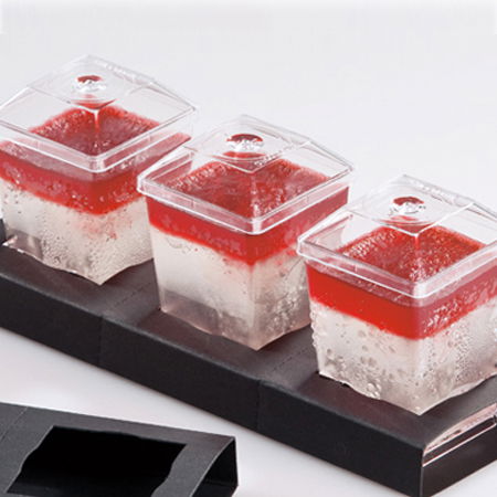 Accesorii Tort, Candy Bar, Bufet - Set Capace Pahare Patrate 5 x 5 cm, 100 Buc