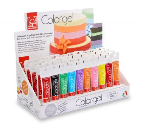 Oferta Cantitate - Set Coloranti Alimentari Gel, 40 buc x 20 g, Modecor