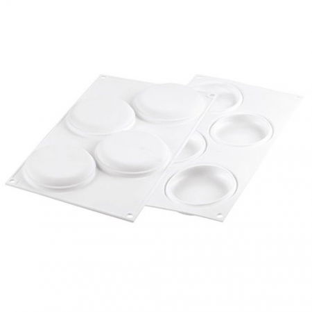 Set Tarte Ø 10 cm, 4 Rame Microforate + Forma Silicon 4 cavitati [2]