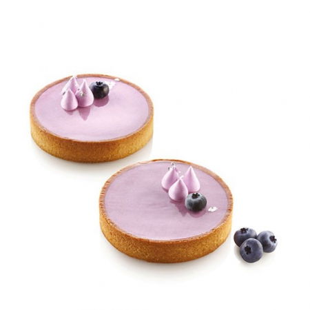 Set Tarte Ø 10 cm, 4 Rame Microforate + Forma Silicon 4 cavitati [3]
