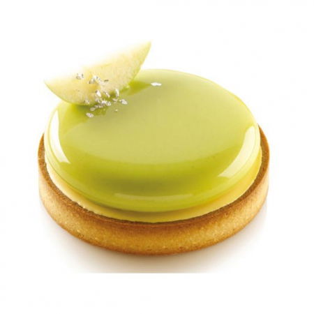 Set Tarte Ø 12 cm, 4 Rame Microforate + 2 Forme Silicon 2 cavitati [3]