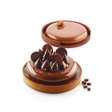 Set Tarte Ø 15 cm, 2 Rame Microforate + Forma Silicon 2 cavitati [2]