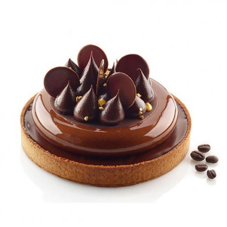 Forme de Silicon Cofetarie - Set Tarte Ø 15 cm, 2 Rame Microforate + Forma Silicon 2 cavitati