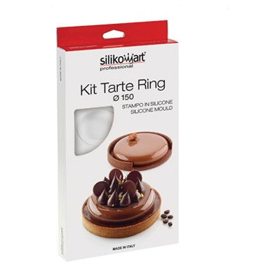 Set Tarte Ø 15 cm, 2 Rame Microforate + Forma Silicon 2 cavitati [3]