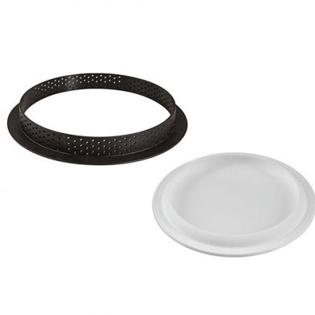 Forme Silicon pentru Torturi si Prajituri - Set Tarte Ø 19 cm, 1 Rama Microforata + Forma Silicon