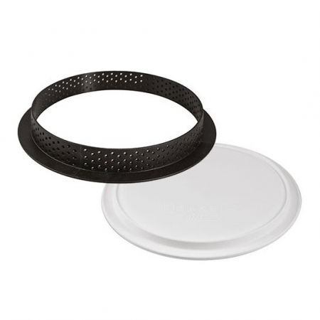 Forme Silicon pentru Torturi si Prajituri - Set Tarte Ø 21 cm, 1 Rama Microforata + Forma Silicon
