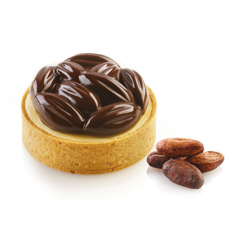 Set Tarte Ø 7 cm Cocoa, 8 Rame Microforate + Forma Silicon 8 Cavitati [3]