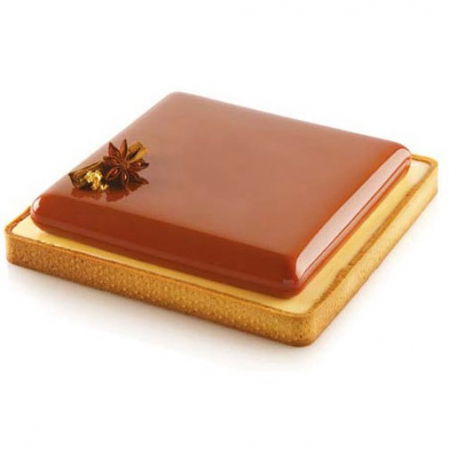 Forme Silicon pentru Torturi si Prajituri - Set Tarte 20 x 20 cm, 1 Rama Microforata + Forma Silicon