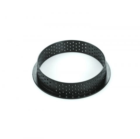 Set Tarte Albia Ø 7 m, 6 Rame Microforate + Forma Silicon 6 cavitati Ø 6.5 x H 6.1 cm 106 ml [2]