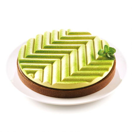 Forme de Silicon Cofetarie - Set Tarte gafique Ø 25 cm, 1 Rama Microforata + Forma Silicon