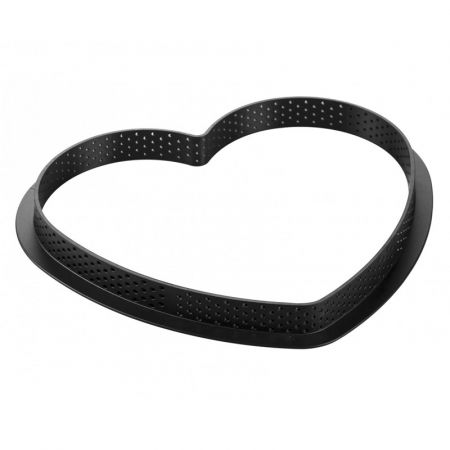 Set Tarte Inima 20.5 x 19 x H 2 cm, 1 Rama Microforata + Forma Silicon 460 ml [3]