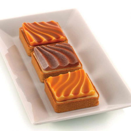 Set Tarte Sand 8 x 8 x H 2 cm, 6 Rame Microforate + Forma Silicon 6 Cavitati [2]