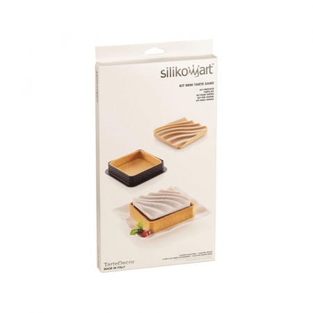 Set Tarte Sand 8 x 8 x H 2 cm, 6 Rame Microforate + Forma Silicon 6 Cavitati [7]