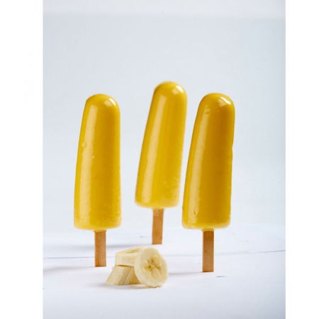 Matrite, Forme Inghetata, Gelaterie - Set Tava si 4 Matrite Silicon Inghetata pe bat Ipanema 12 cavitati, 70 ml