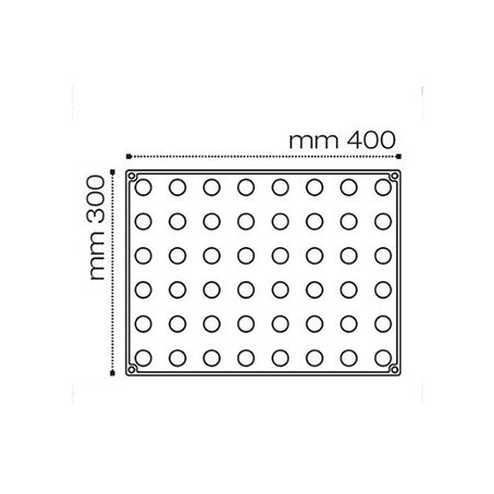 Forme Silicon Sfere 3D - Sfere Ø 5 cm - Forma Silicon 30x40 cm, 20 cavitati